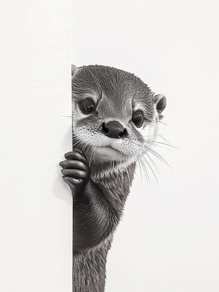 Cutest otter by haroulita