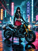 cyberpunk in nachtstad