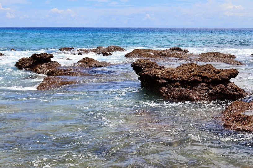 Ein Strand mit Felsen auf den Seychellen von MPfoto71