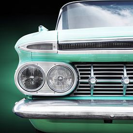 Pick-up américain El Camino 1959, vue avant sur Beate Gube