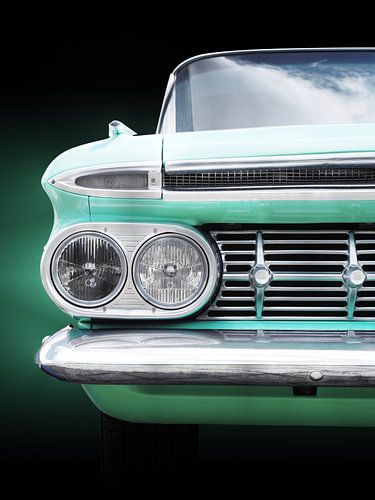 Pick-up américain El Camino 1959, vue avant sur Beate Gube