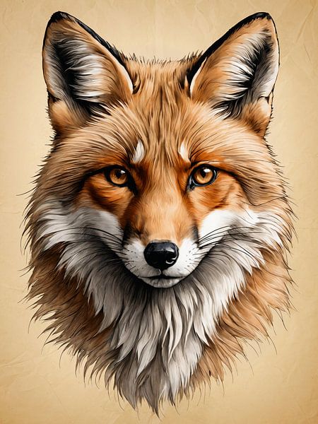 A Foxy portrait van Hilde Remerie Photography and digital art