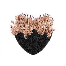 Herz aus Gold 3D-Stift Kunstwerk drucken