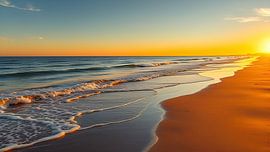 Een afgelegen strand waar rust heerst