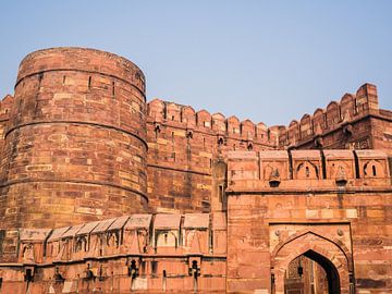 Rode Fort in Agra van Shanti Hesse