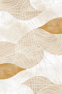 Wavy lines and flowing structures in an abstract landscape