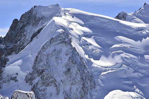 High mountains, Mont Blanc massif, Alps