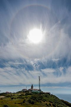 Halo boven Cabo da Roca, Portugal by Stephan Neven