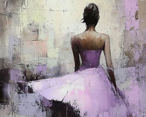 Femme mauve | Dos mauve apaisant