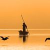 Fischer bei Sonnenaufgang von Antwan Janssen