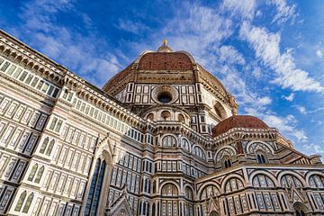 View of the Cathedral of Santa Maria del Fiore in Florence, Itali