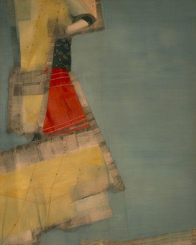 Portret "Yellow color blocking"