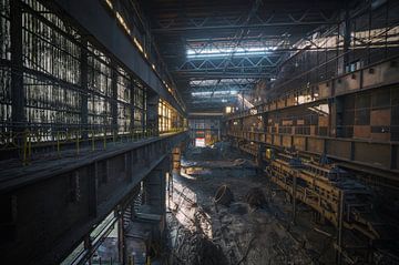 Een oude verlaten staalfabriek in België van Steven Dijkshoorn