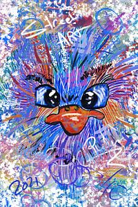 Straßenkunst Graffiti-Stil Strauß