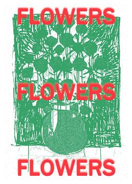 Flower Talk # 4 van Mister Artsy