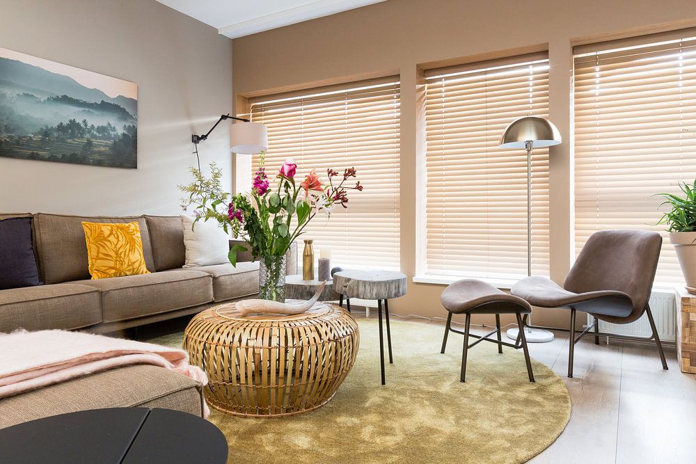 Foggy rice fields in Sideman on Bali in Indonesia von Michiel Ton