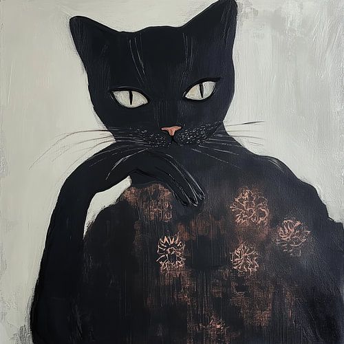 Le chat qui réfléchit sur Bianca ter Riet
