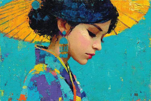 moderne japanse kunst Geisha