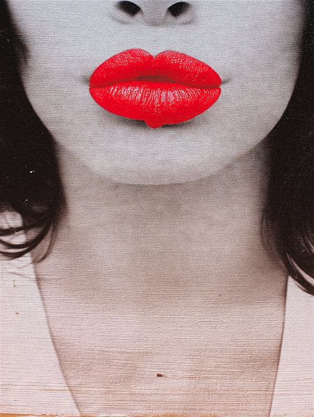 Rote Lippen von Frank Heinz