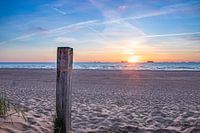 Sunset on the beach near Wassenaar