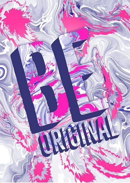 Be Original Marmor in Grau und Pink von KalliDesignShop
