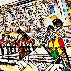 Kandinsky meets London #1 by zam art