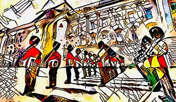 Kandinsky ontmoet Londen #1 van zam art