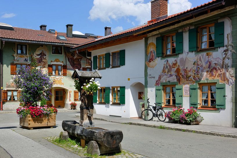 Historische Idylle in Mittenwald von Gisela Scheffbuch