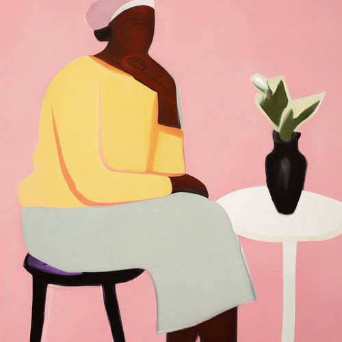 Bohèmehafte Illustration in Pastellfarben