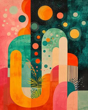 Verrassend en kleurrijk, modern en abstract van Studio Allee