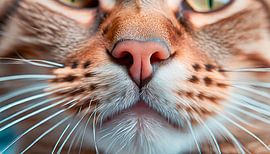 Cat with macro photography