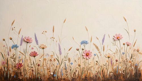 Rosée matinale sur la prairie d'ivoire