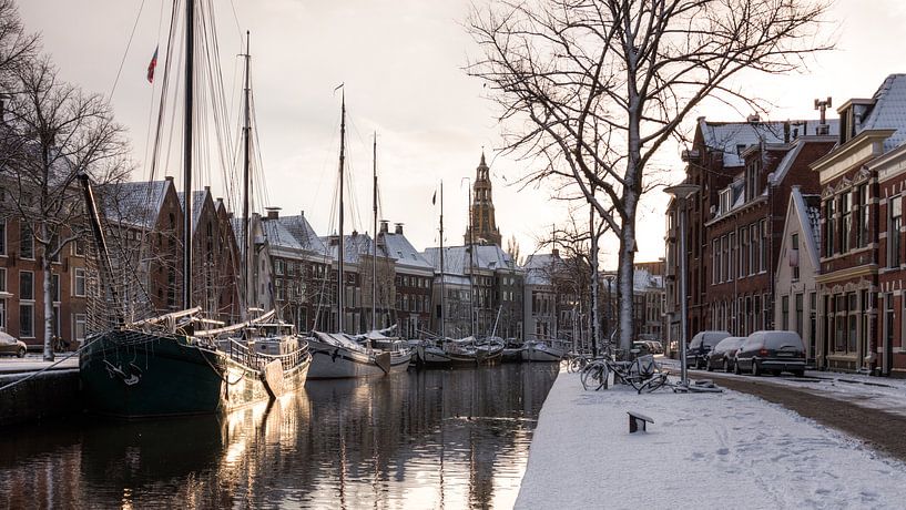 Winter in Groningen (Hoge der A) by Volt