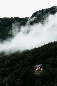 “Nordic Minimalist Mountain Landscape”