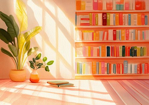 Pflanze und Buch | Grüne Pflanzen