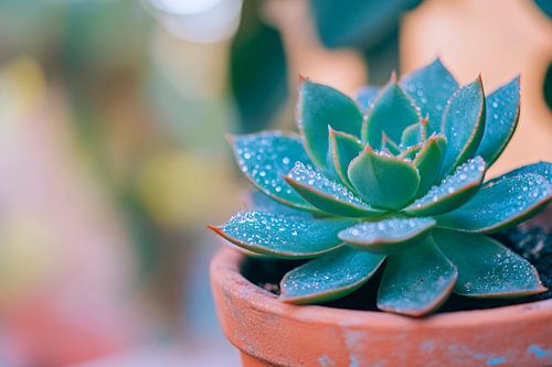 Vetplant in bloempot