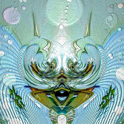 Water Koningin bij haar lichtstad