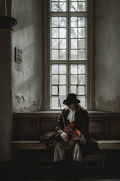 Johannes Vermeer neemt een camera in de hand. van Karina Brouwer