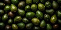 Verse avocados van boven