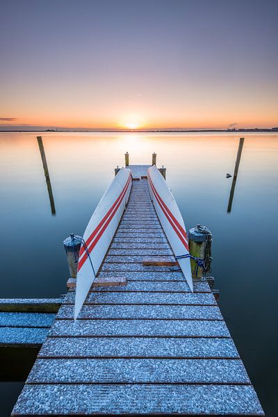 IJmeer vanaf Durgerdam von Frederik van der Veer