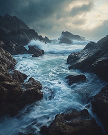 On the road by the sea