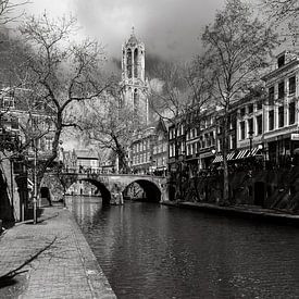 Der Dom von Utrecht, gesehen vom Bauplatz an der Oodegracht in der Nähe der Gaardbrug (stehend) von André Blom Fotografie Utrecht