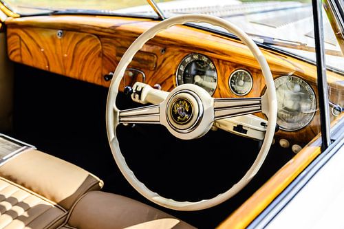 Innenausstattung eines klassischen Coupés von Delahaye aus den 1950er Jahren  von Sjoerd van der Wal Fotografie