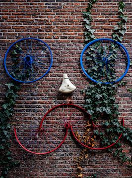 Bicycle Street Art: stedelijke creativiteit met fietsonderdelen van Carolina Reina Photography