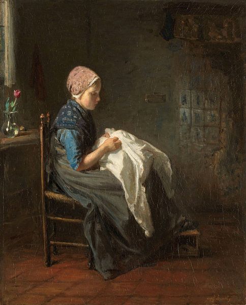 La petite couturière, Jozef Israëls par Des maîtres magistraux