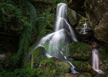 Lichtenhainer waterval in Saksisch Zwitserland van Marc-Sven Kirsch