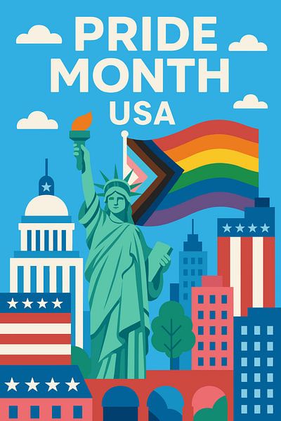 Pride Month USA Illustratie van Art Kingdom