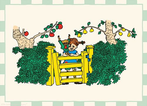 Fifi Brindacier dans le jardin