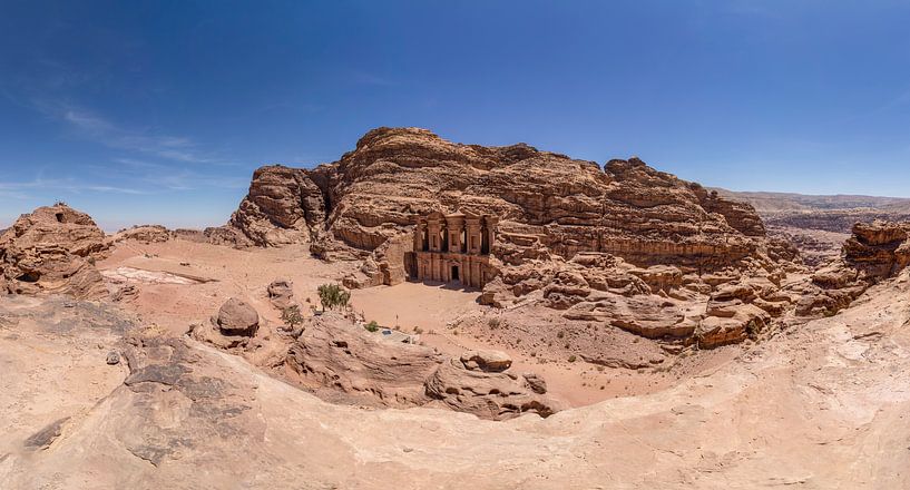 Petra monastery. by Floyd Angenent