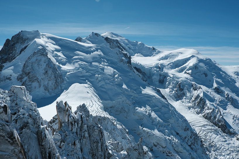 Mont-Blanc, close-up weergave in klassiek chroom van Luci Boreali